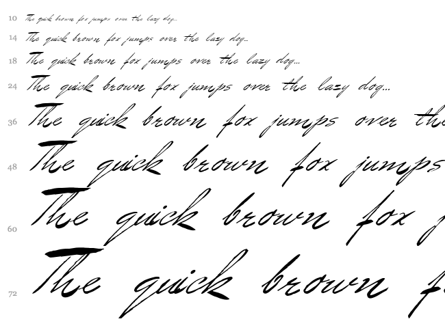 Bluelmin Benedict font waterfall